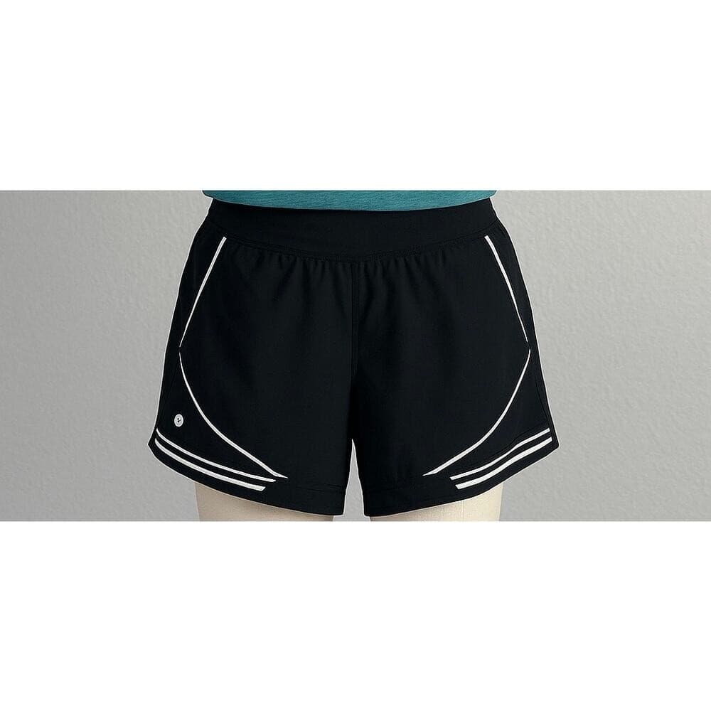 Women's Black Running Shorts Small 4-6 Athletic Moisture Wicking Workout Gym
