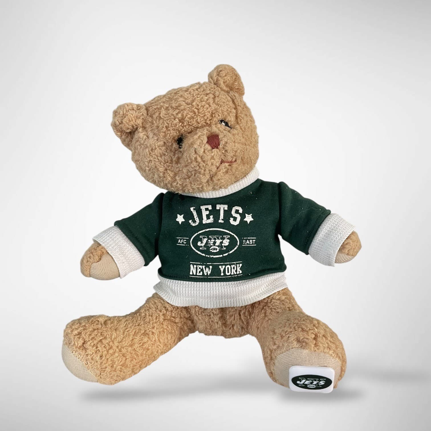 New York Jets Teddy Bear Plush 10in NFL Stuffed Animal Green Football Gift