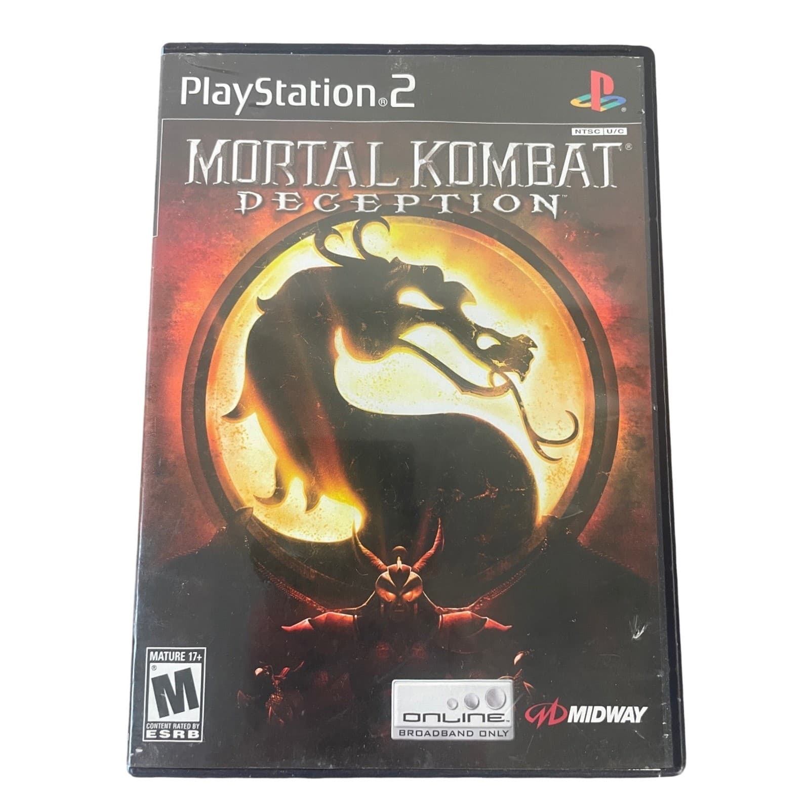 Mortal Kombat Deception PS2 Sony PlayStation 2 Complete Case Manual M Rated 2004
