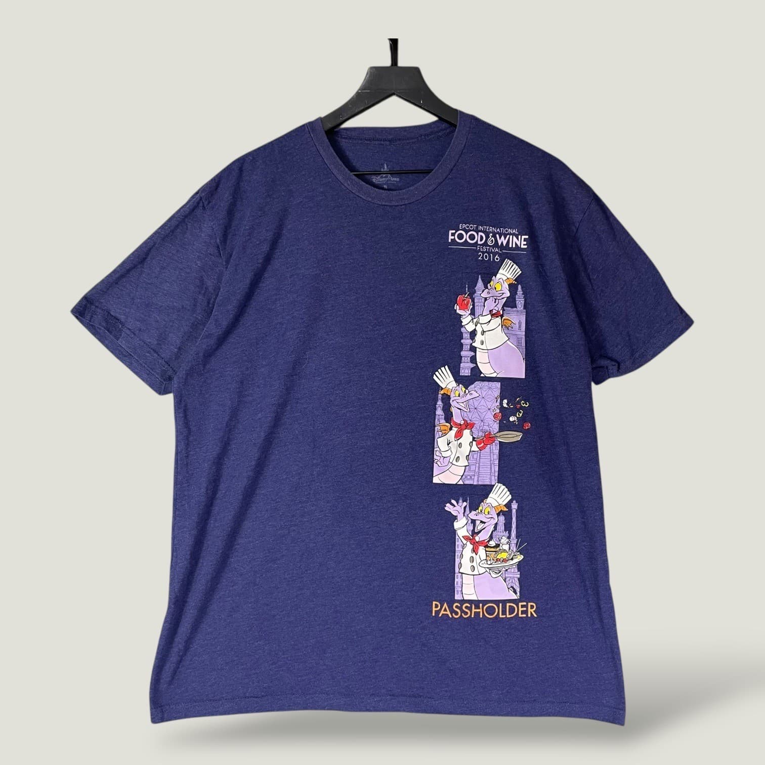 Disney Parks Epcot Figment Food Wine Festival Passholder T Shirt XL