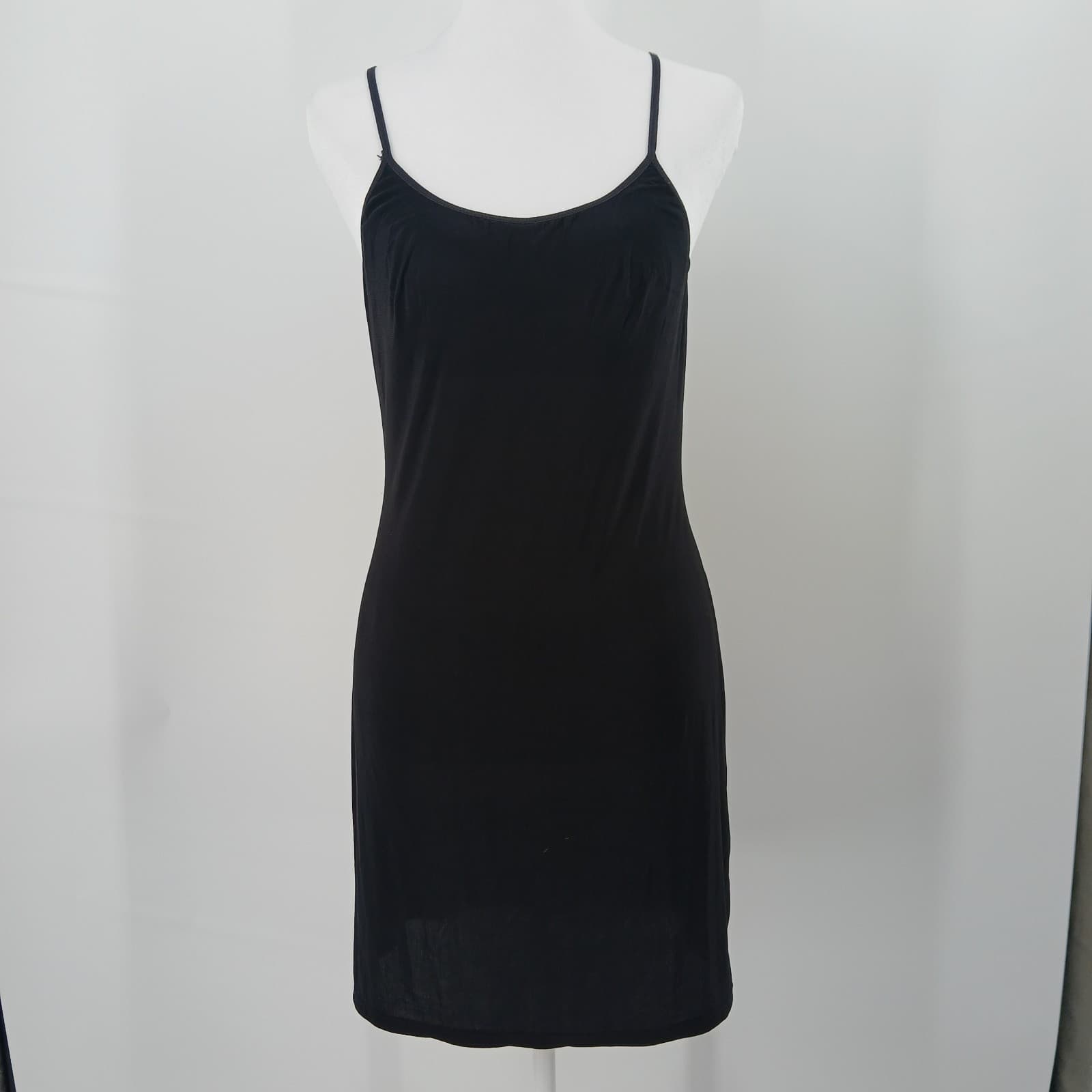 Victoria's Secret Slip Dress Womens 36 Black Sheer Chemise Lingerie Nightie