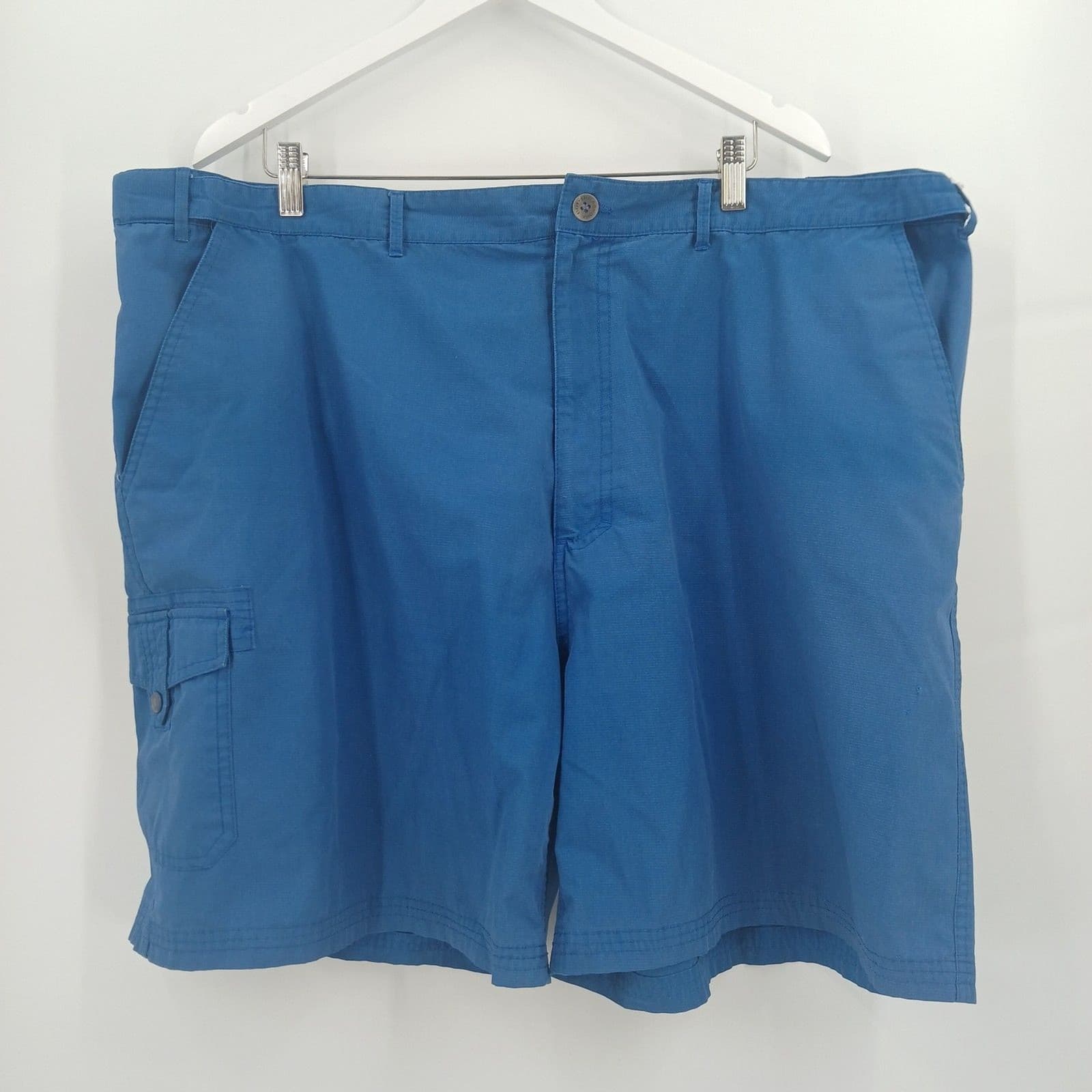 mens vintage haband's fit forever cargo trunks blue size extra large