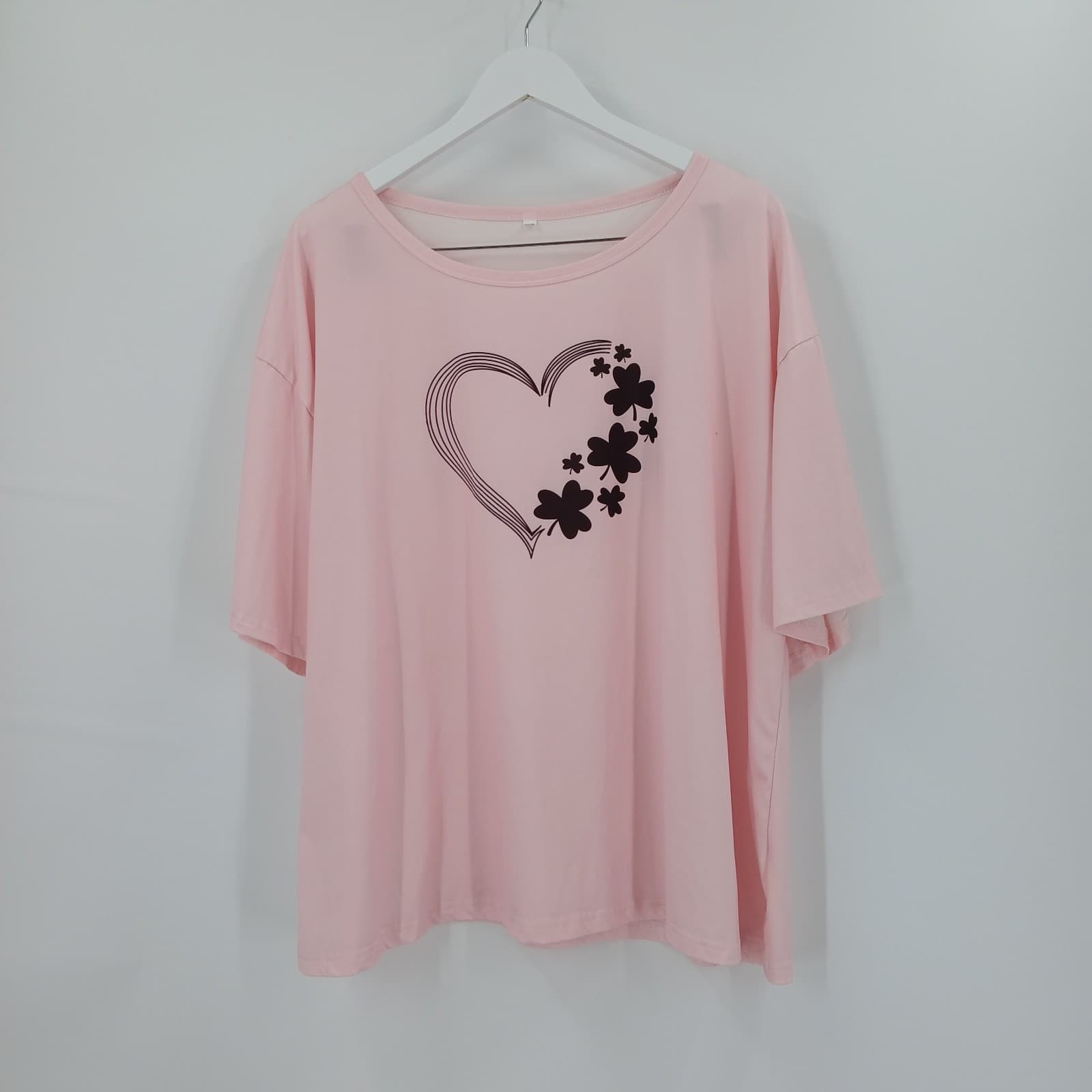 Short Sleeve T Shirt Womens 5XL Pink Soft Girl Coquette Aesthetic
