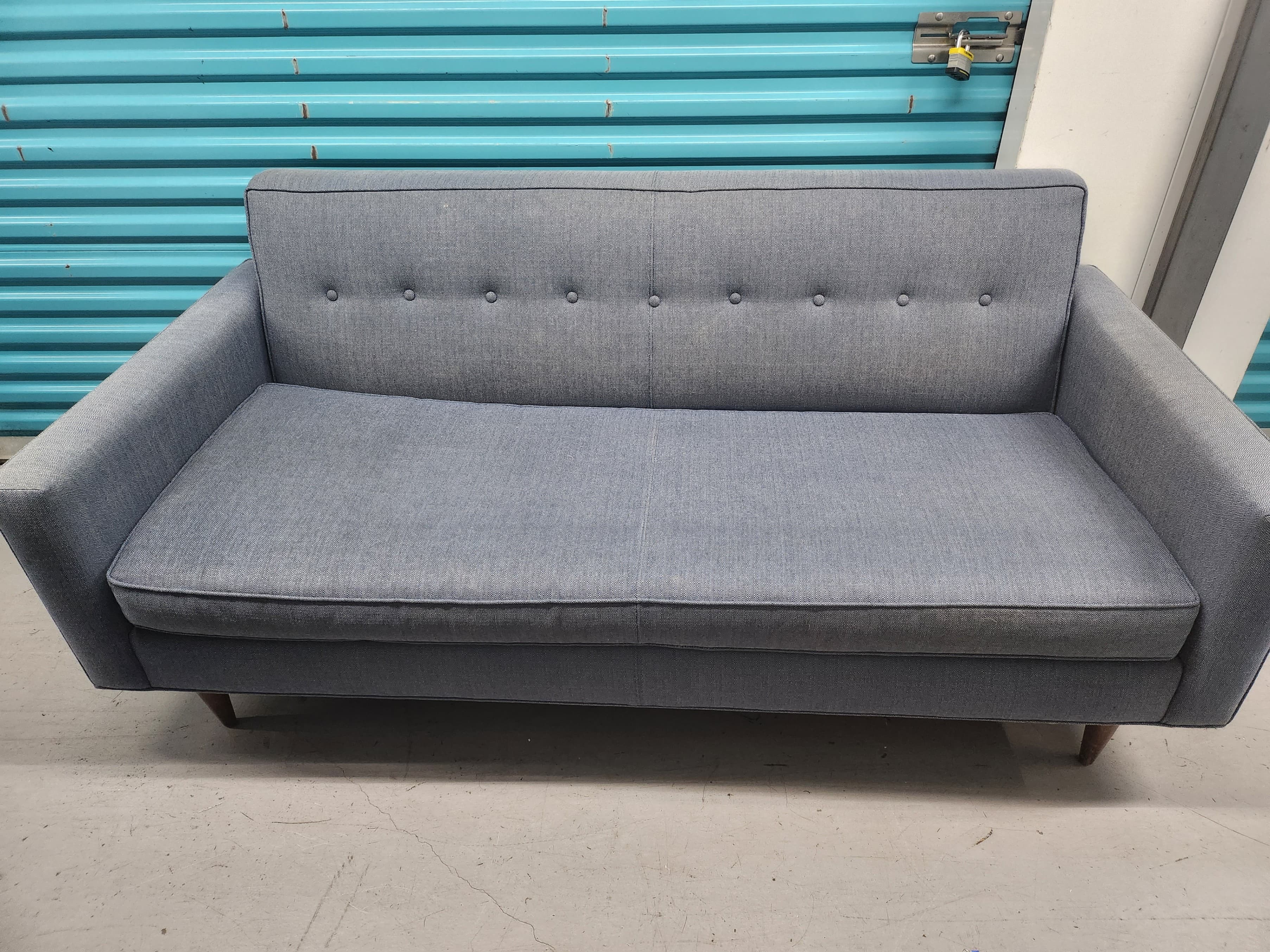 Shenandoah Furniture Walnut Sofa with Button Tufted Back