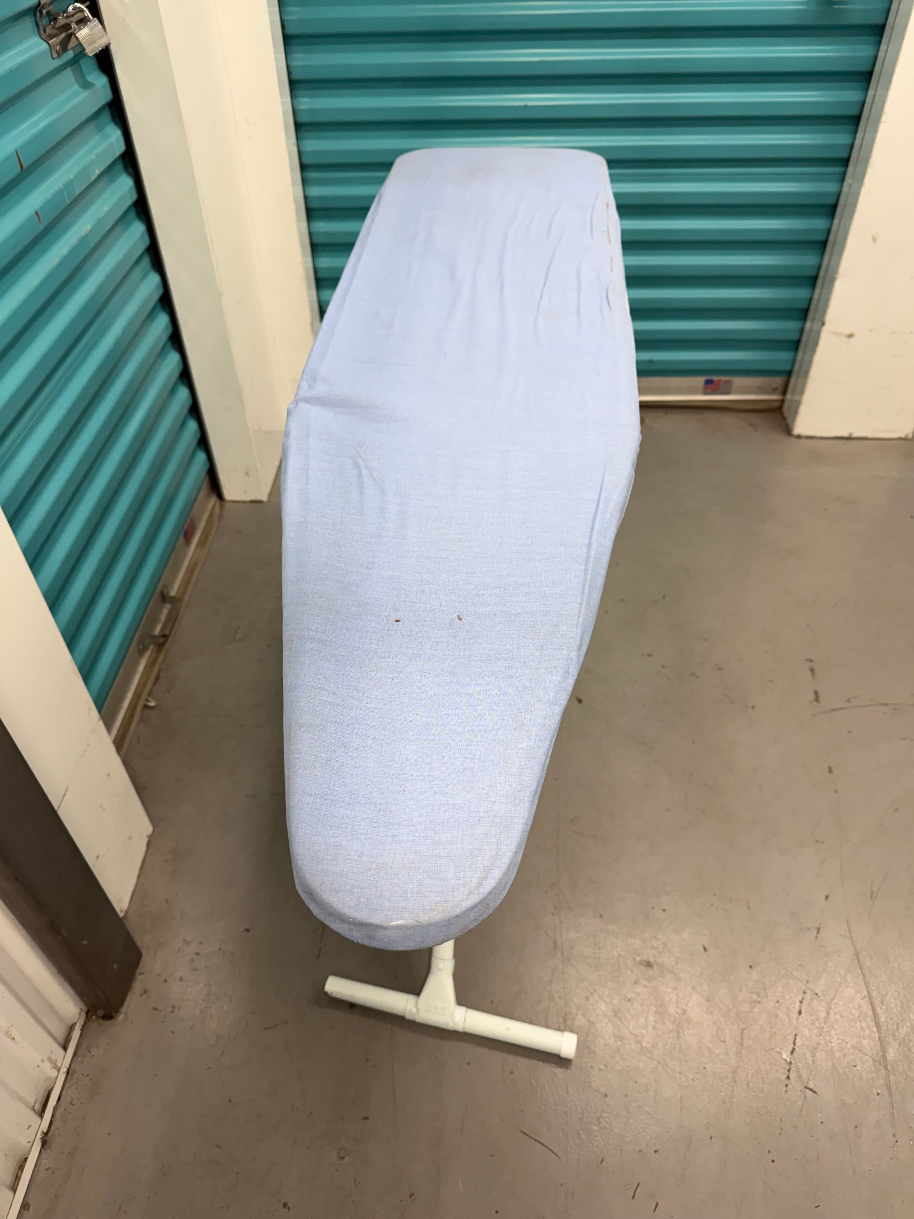 Adjustable Ironing Board with Blue Cover