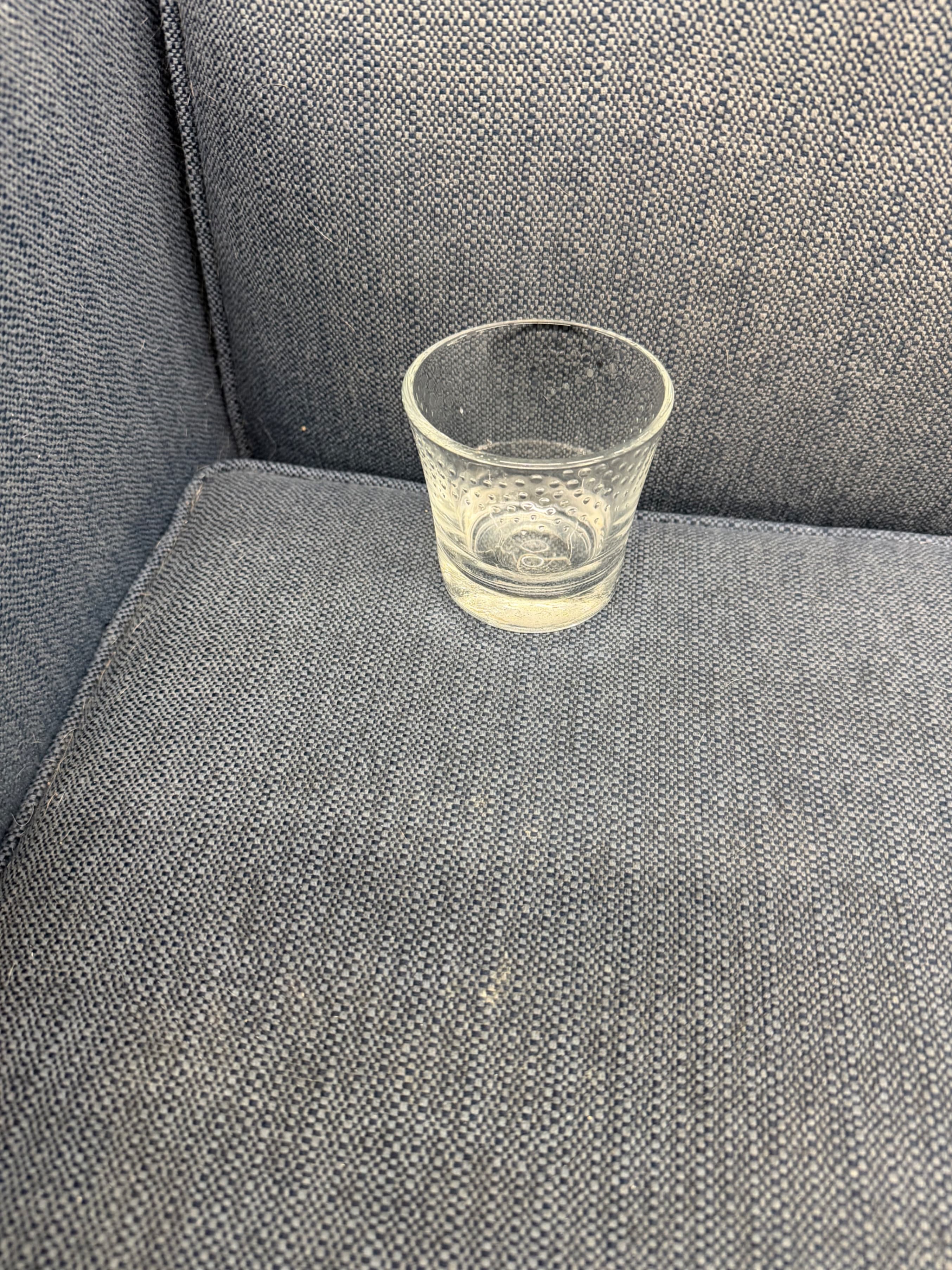 Clear Textured Glass Votive Candle Holder