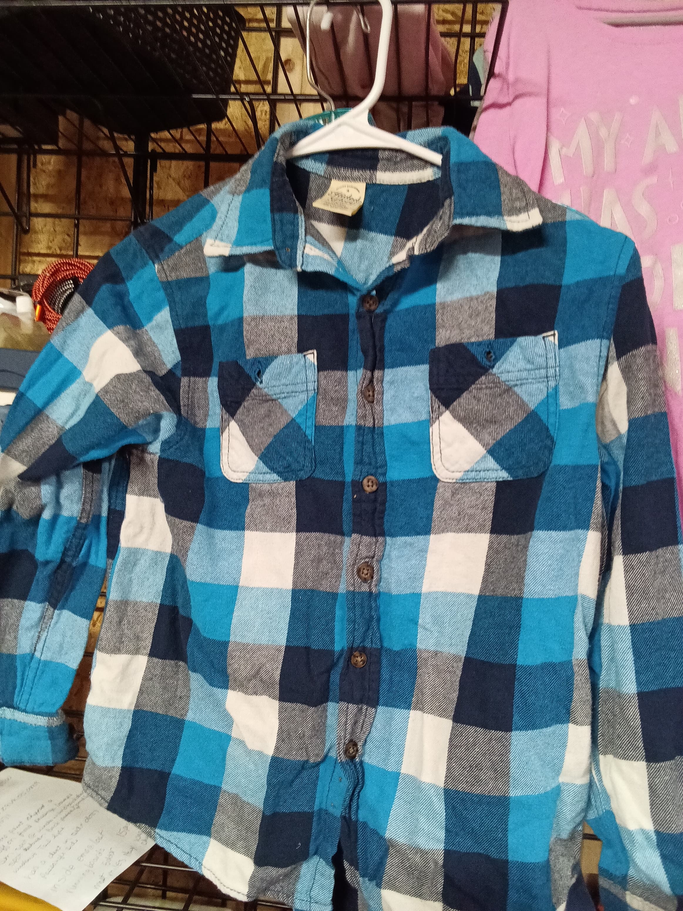 Jaded Glory Boys Plaid Flannel Shirt Size 16/18