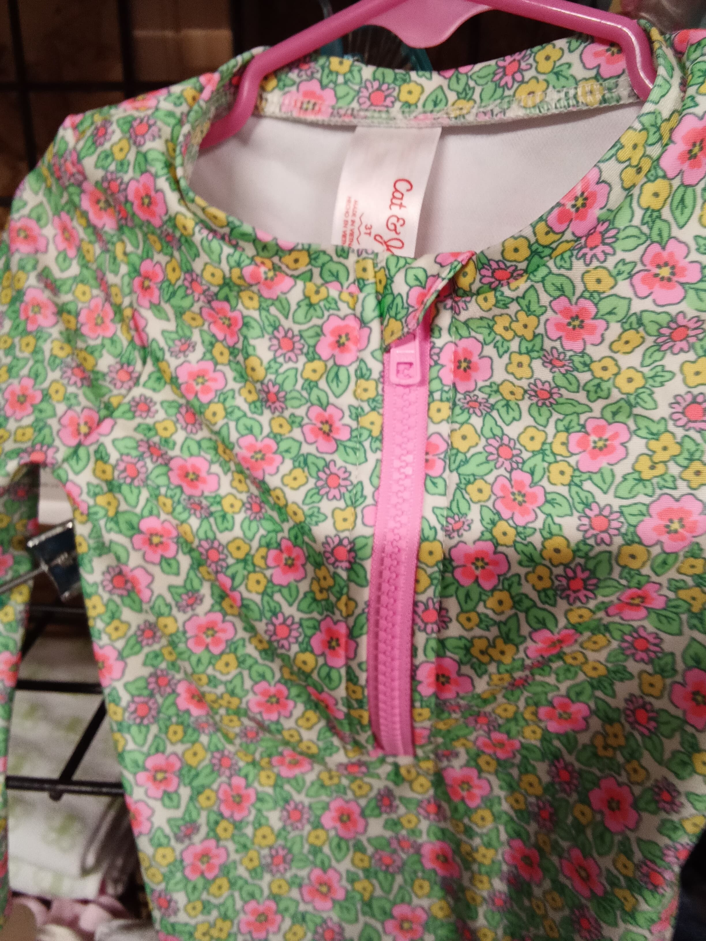 Cat & Jack Floral Long Sleeve Top 3T