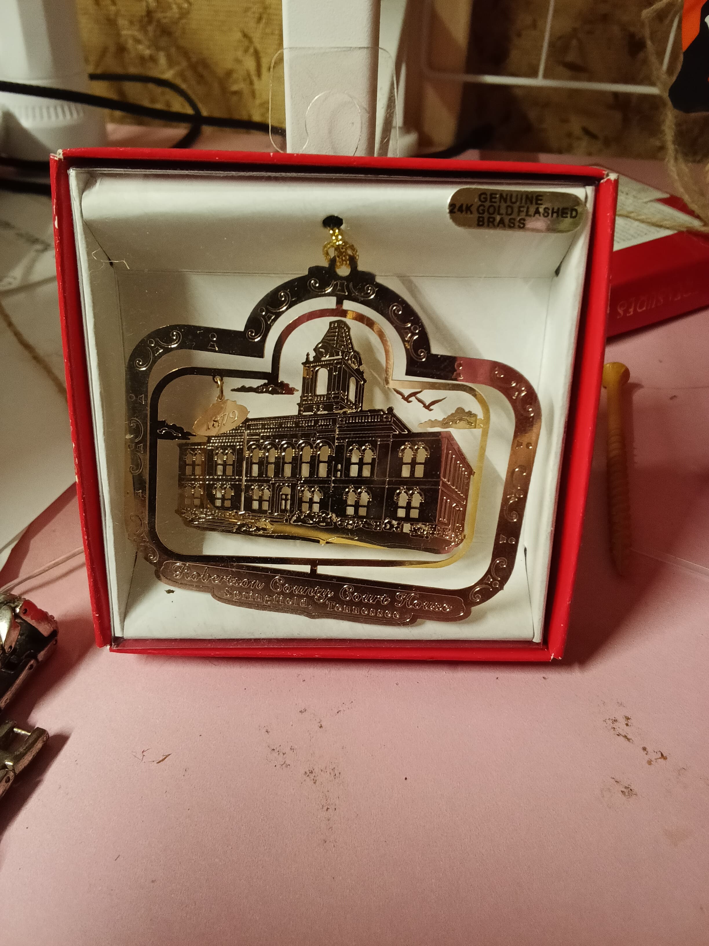 Jackson Pacific 24K Gold Flashed Brass Ornament