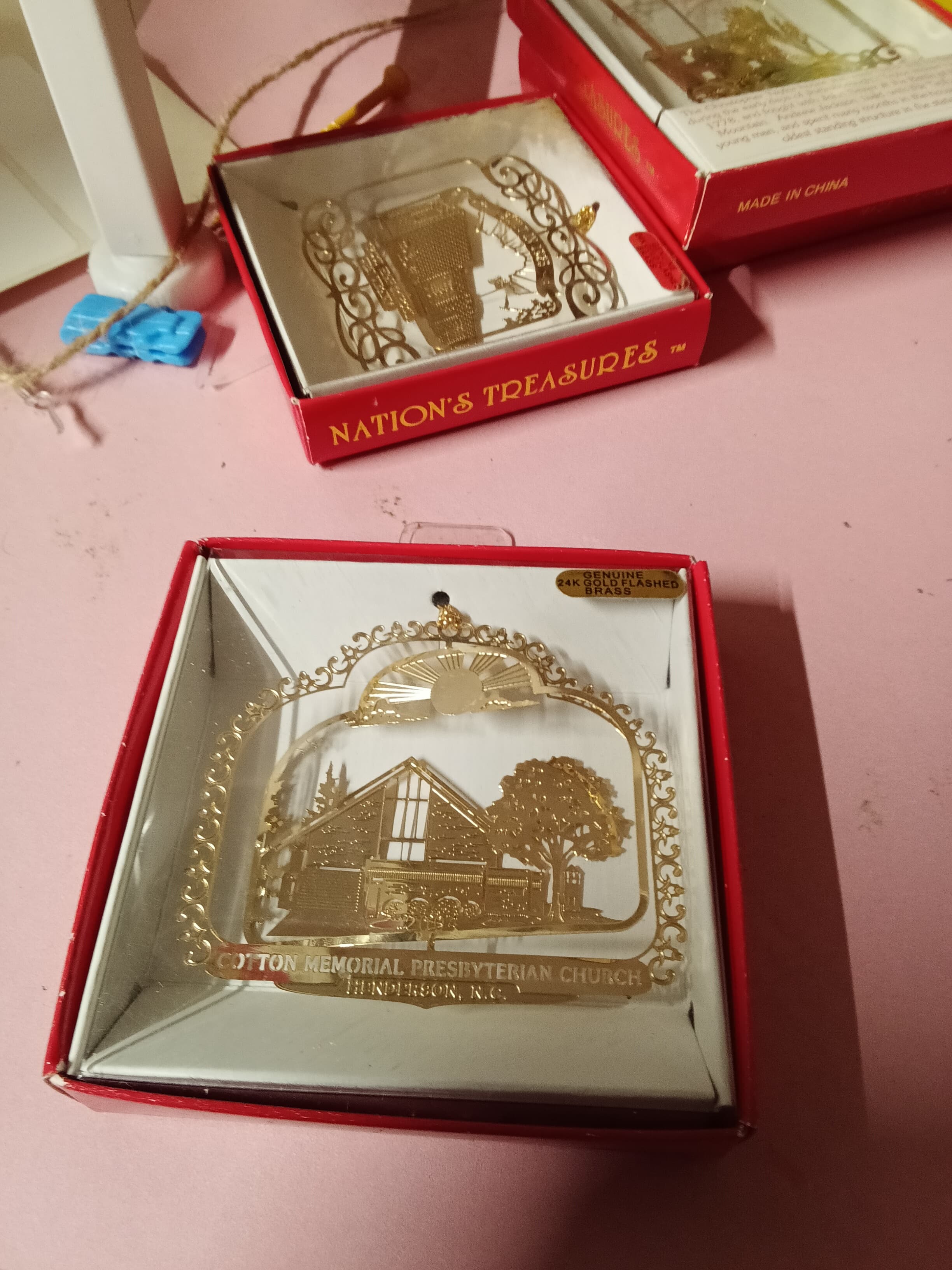 Nation's Treasures 24K Gold-Plated Brass Ornament