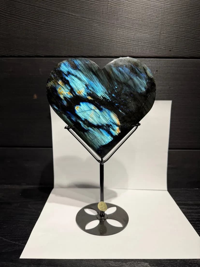 Labradorite Heart