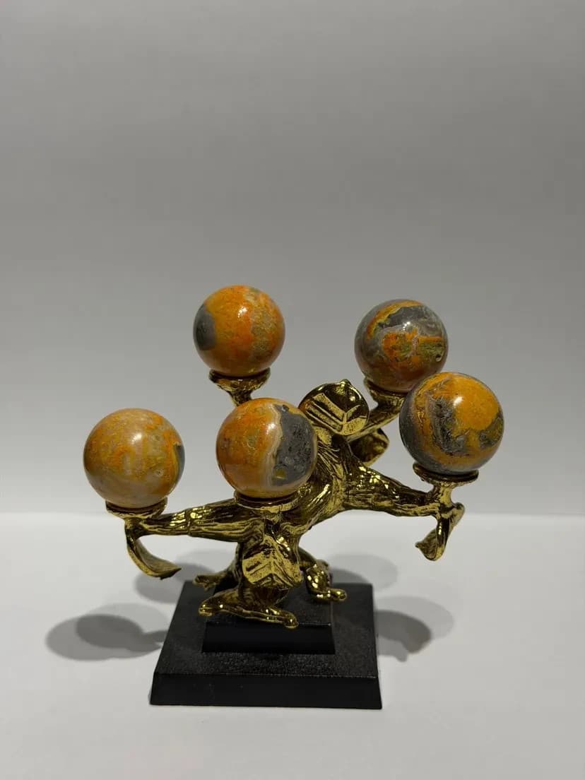 Yellow Jasper Tree Set