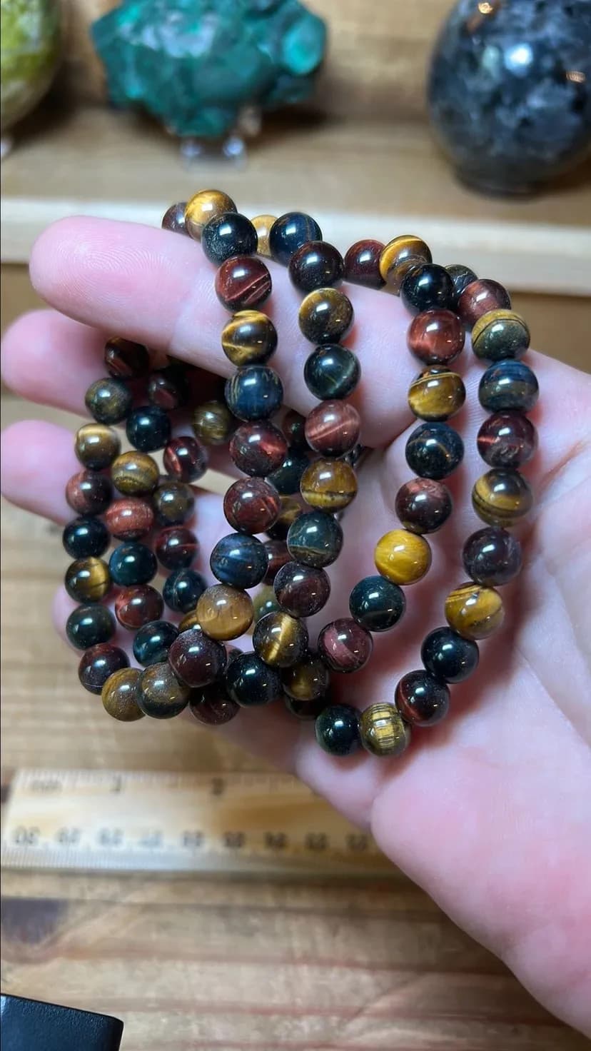Tri-colored Tigers Eye Bracelet