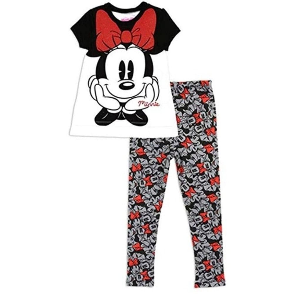 Disney Baby Girls' Minnie Mouse Big Face Top and Leggings Set 12M