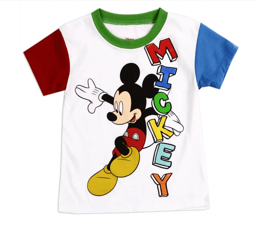 Disney Mickey Mouse Boys Toddler 2T, 3T, 4T Graphic Tee Kids' Shirt Short Sleeve