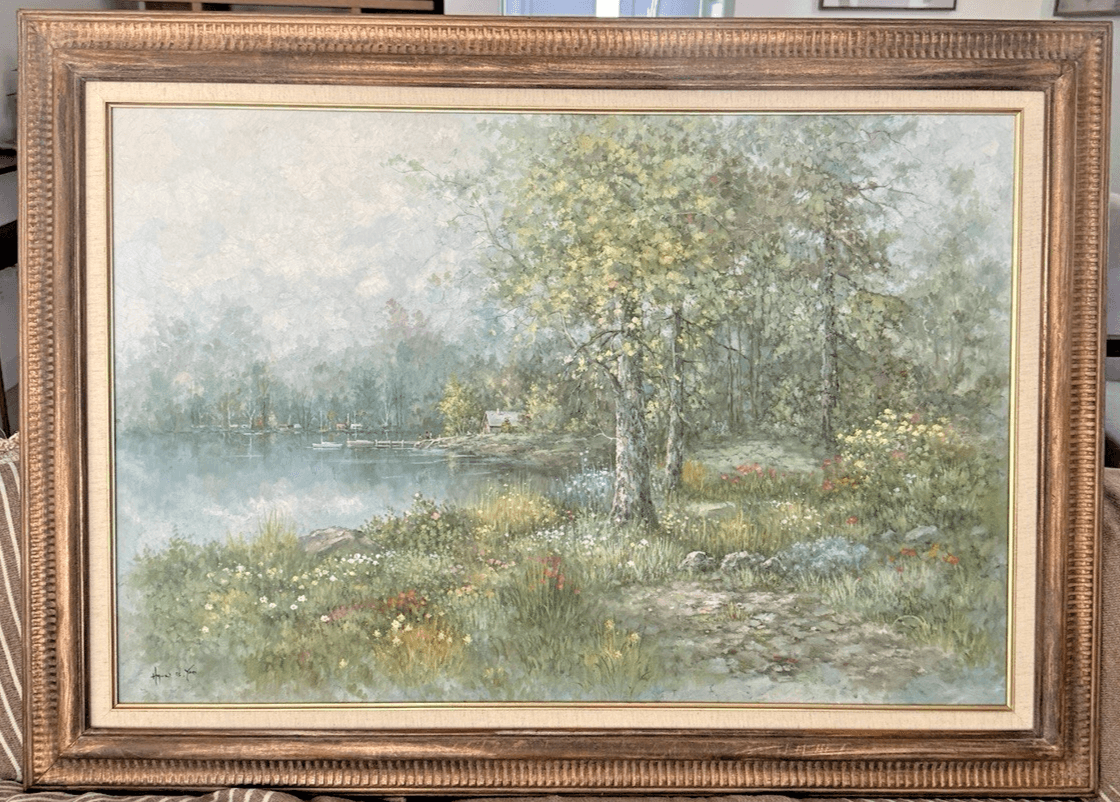 Original Large Landscape Oil Painting by Hyun Bo Yoo