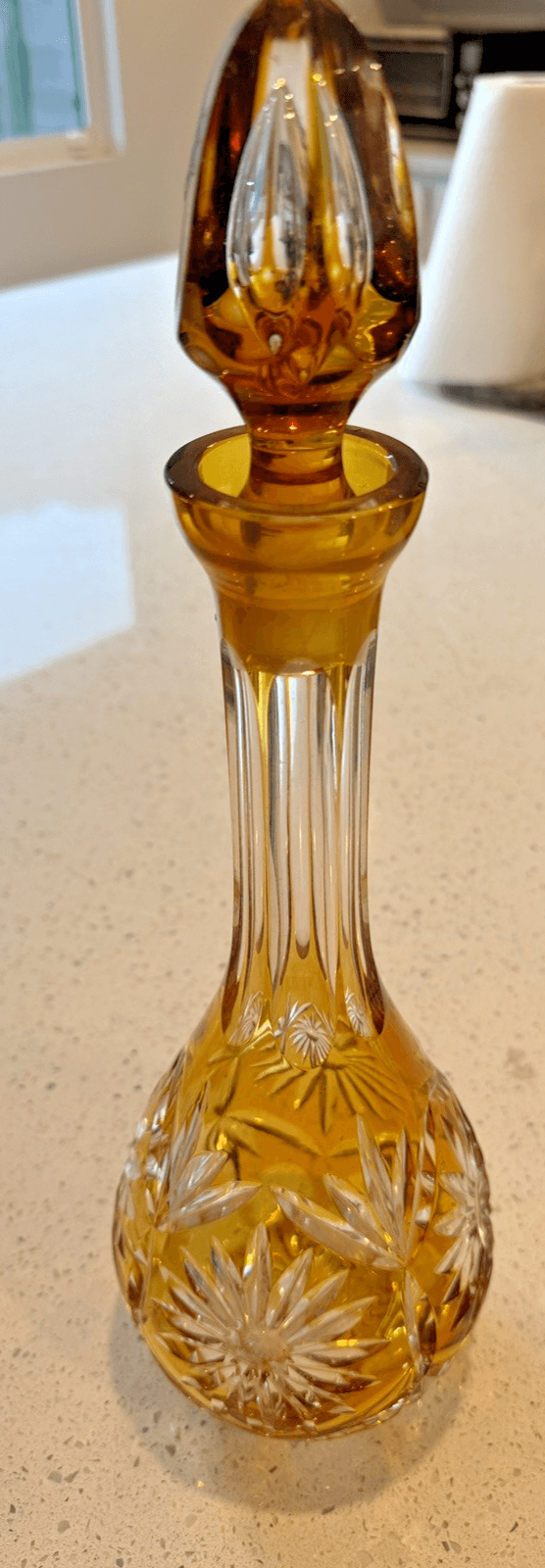 Vintage Nachtmann Traube Amber Decanter