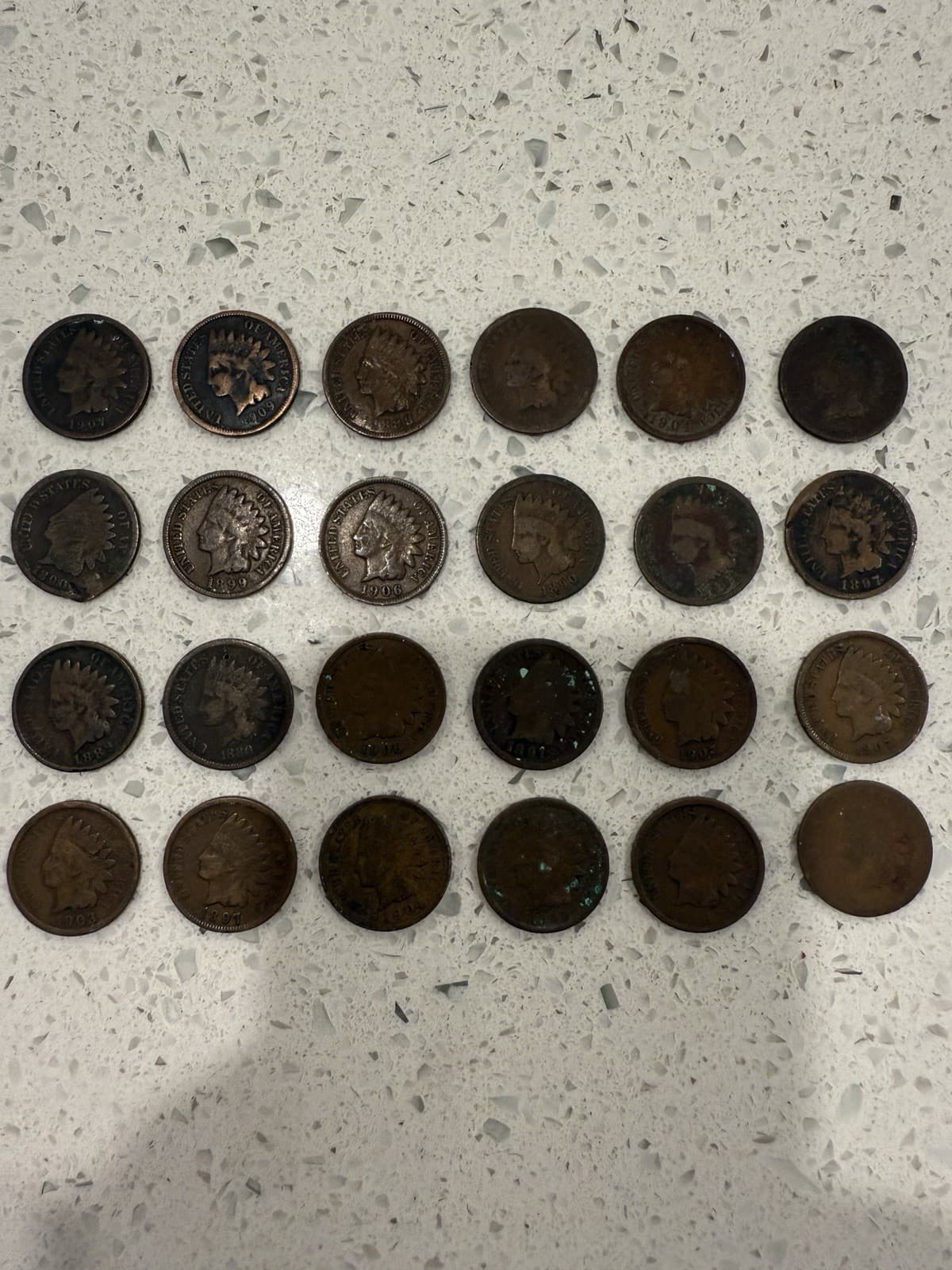 Indian Head Cent Pennies Mixed Lot