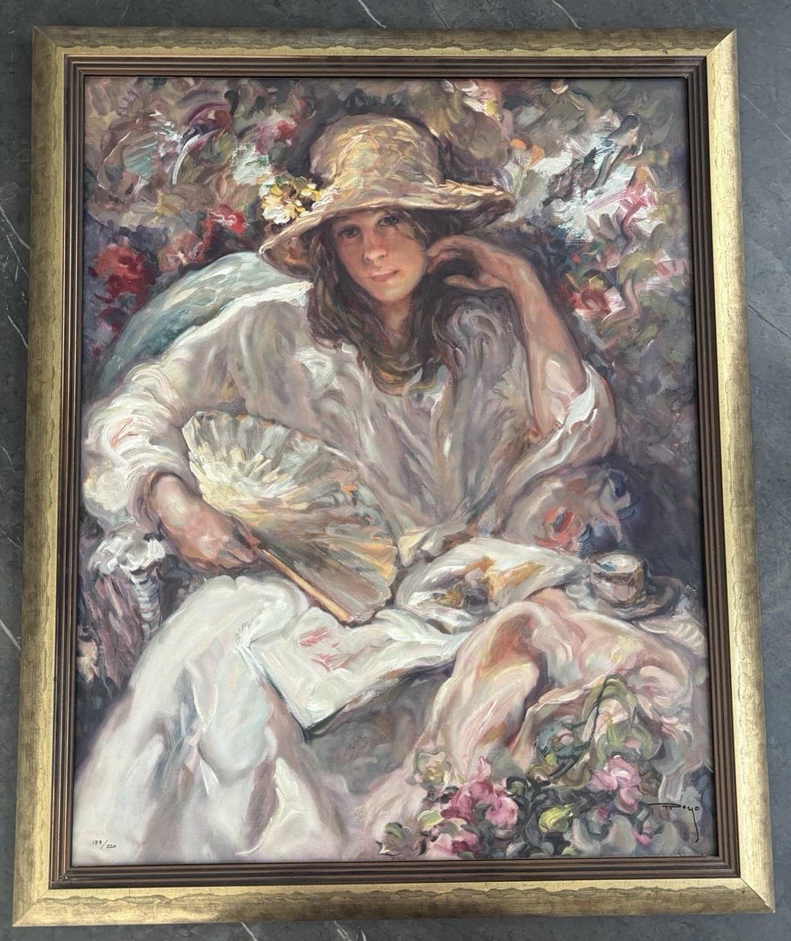 Jose Royo “Sol y Sambra” Signed Framed Serigraph on Board Limited Edition w/COA