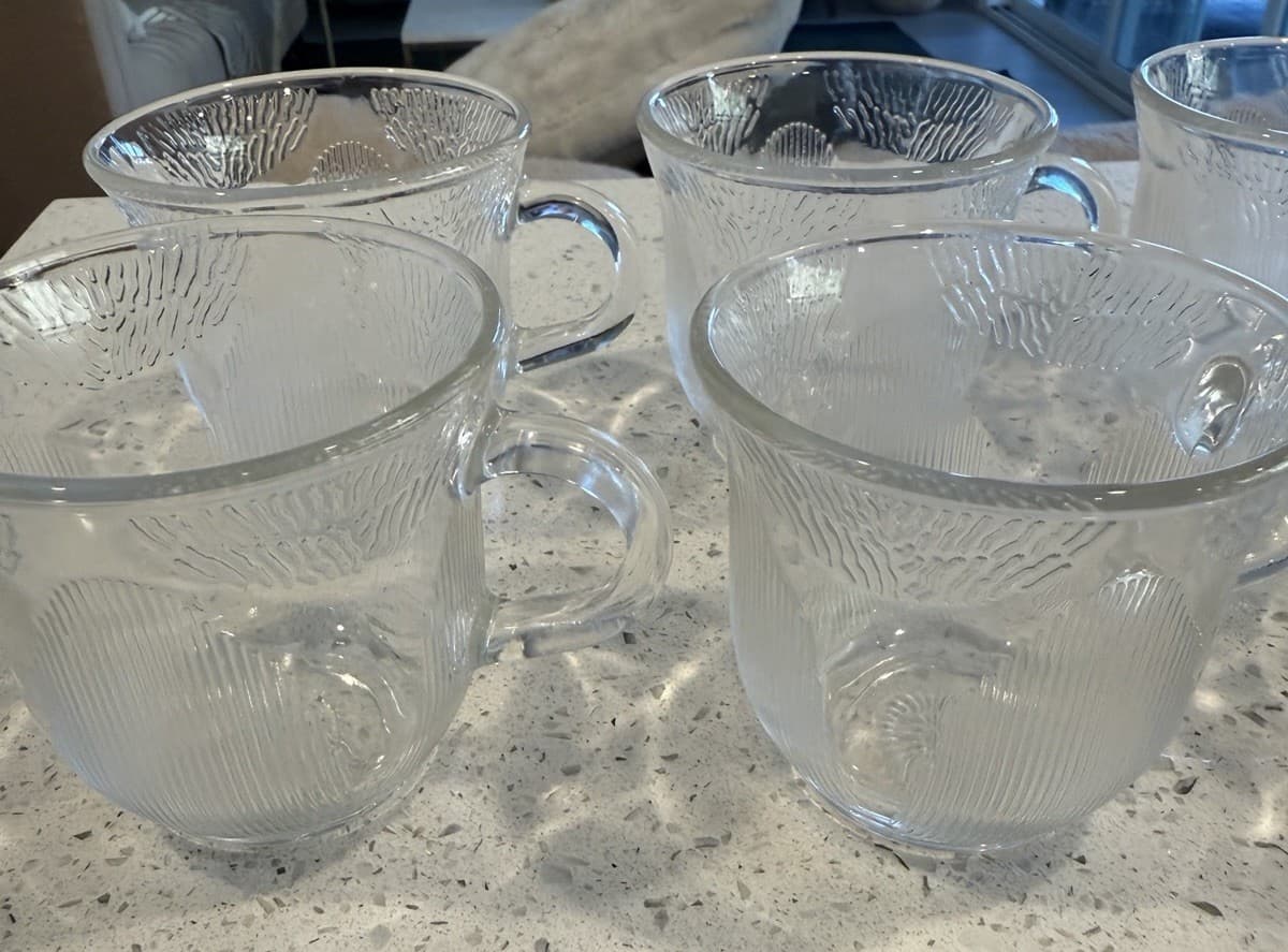 Fortecrisa Mexico Glass Tea Cups Set Of 8