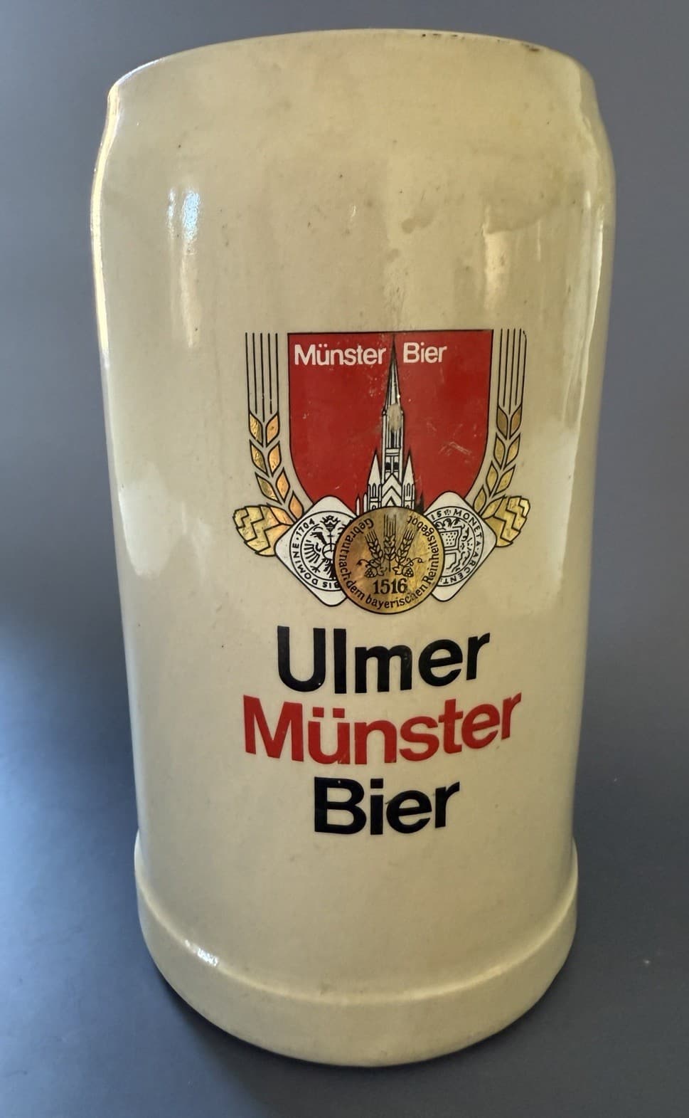 Vintage Ulmer Münster Beer Stein