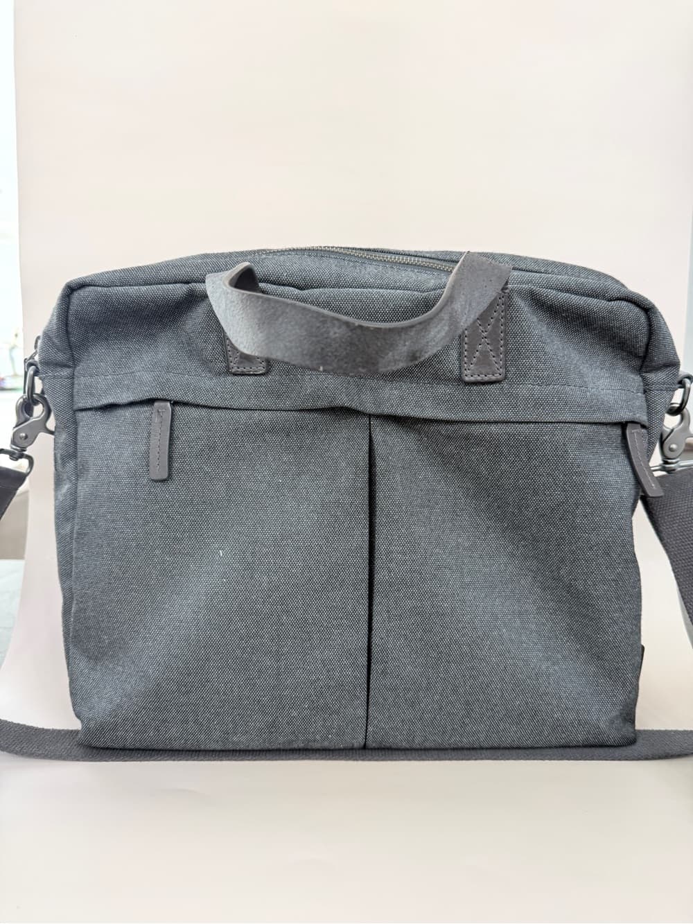 Fossil Men's Canvas Messenger Bag - Casual Work Shoulder Bag
