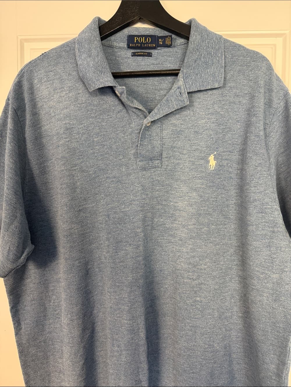 Polo by Ralph Lauren Heather Blue Classic Polo with Embroidered Pony XL