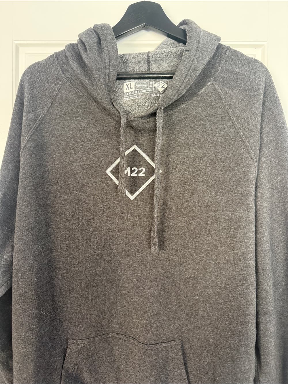 M22 Hoodie Sweatshirt - Charcoal Gray XL