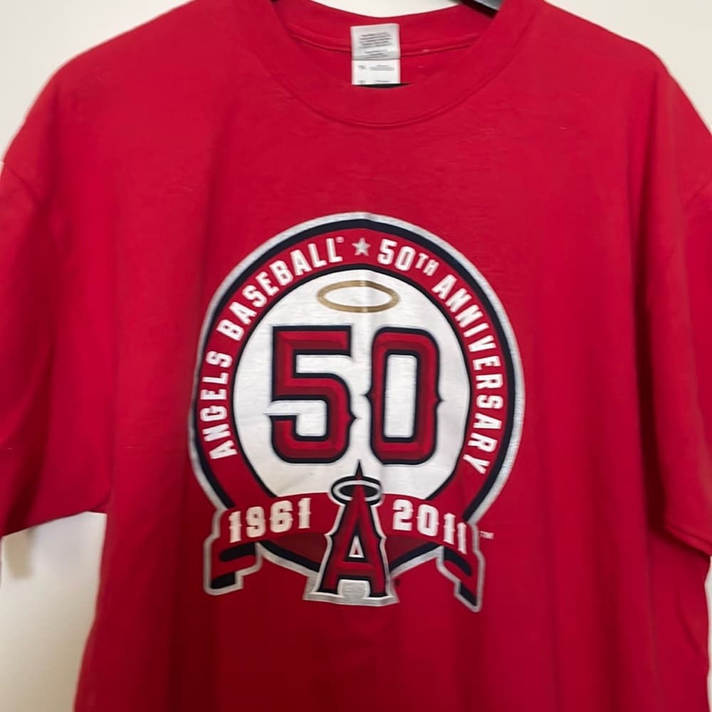Angels Baseball 50th Anniversary T-shirt