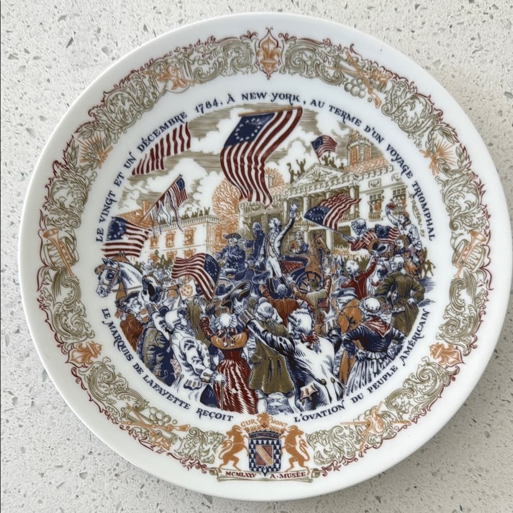 D’Arceau Limoges Lafayette Legacy Plate