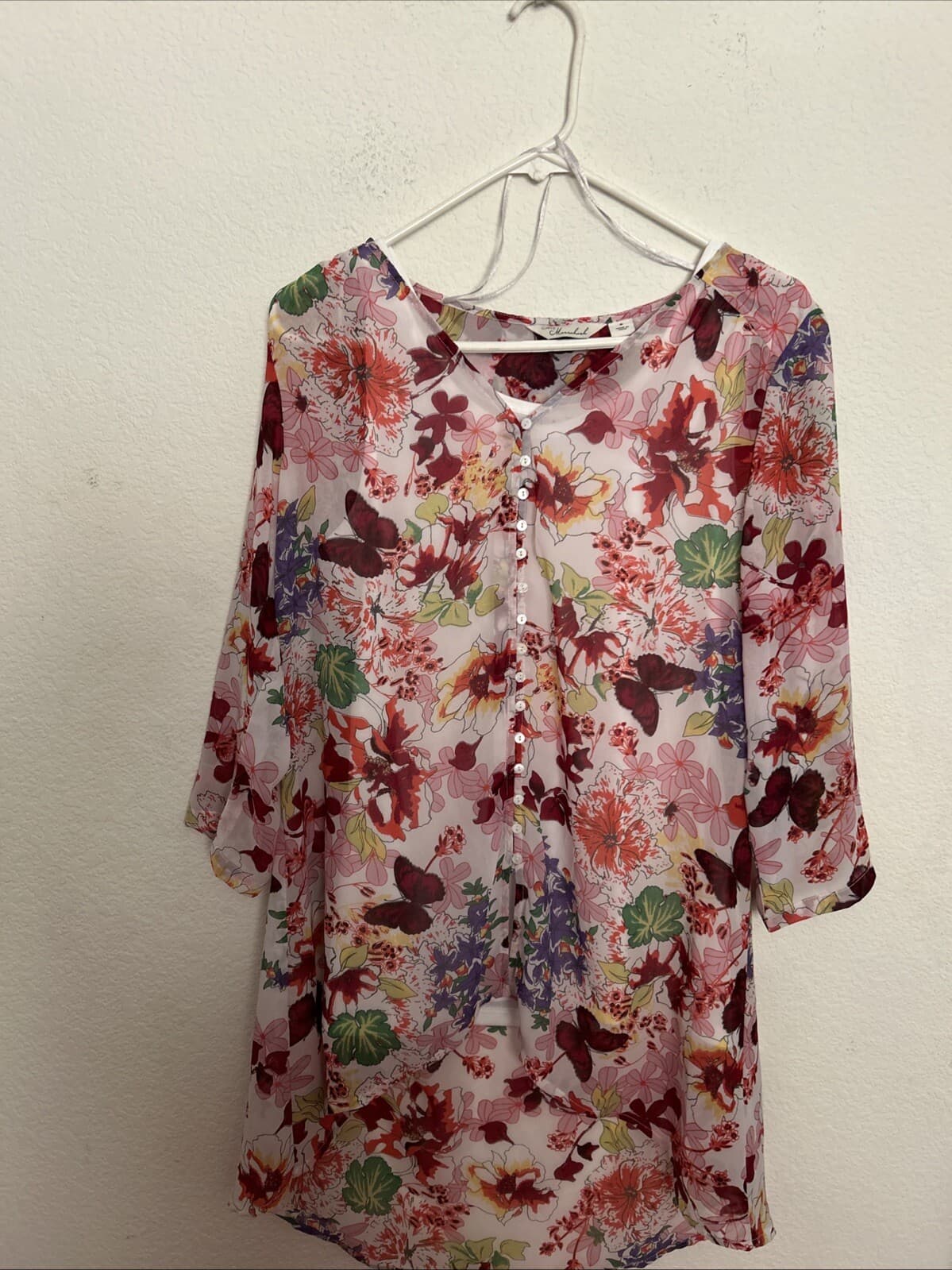 Women’s Medium 2 Piece Top Caffe Marrakesh Blouse NWT