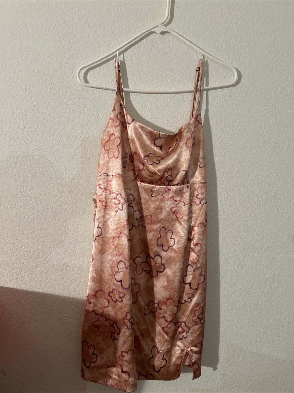 Women’s sleeveless medium wild fable Pink Multi Colored Knee Length Dress