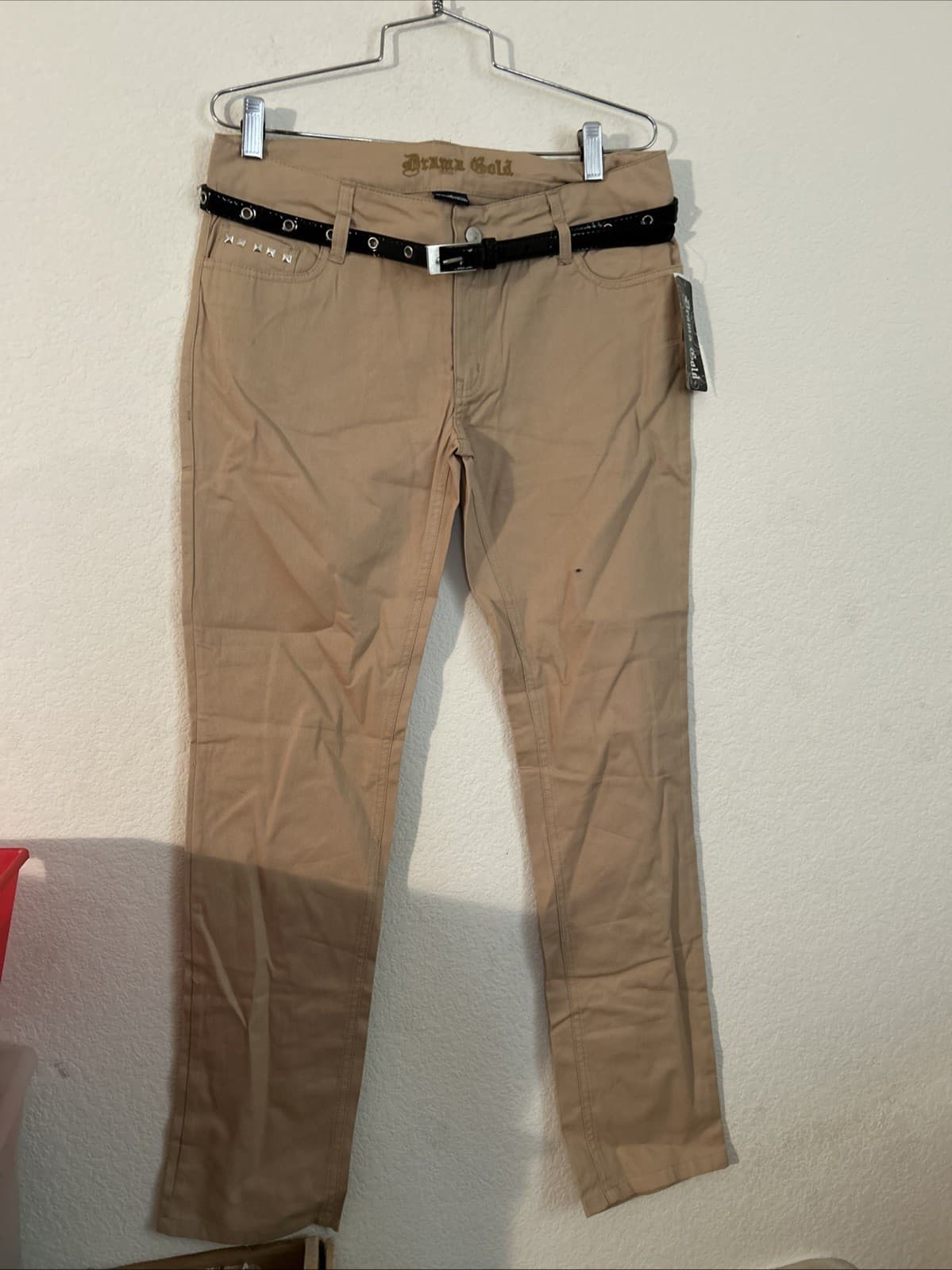 Girls Juniors Size 9 Khaki Pants NWT Drama Gold