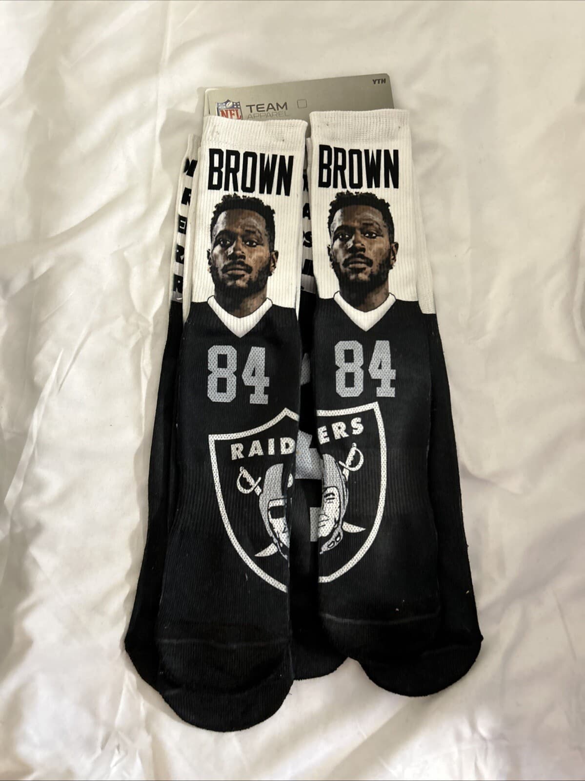 NFL youth socks Antonio Brown # 84 Raiders Boys 13, 1-3