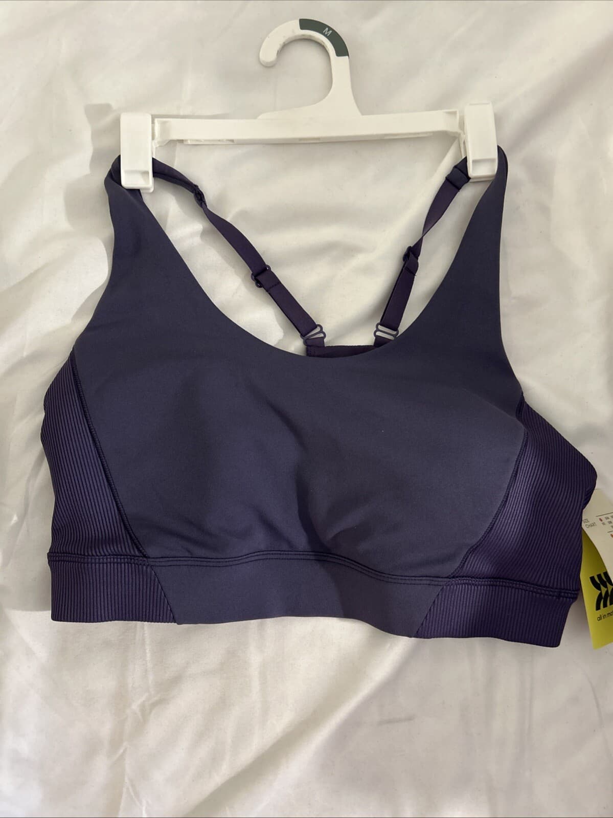 🧷 All In Motion Women Medium Purple Light Support Flex Ribbed Sports Bra
