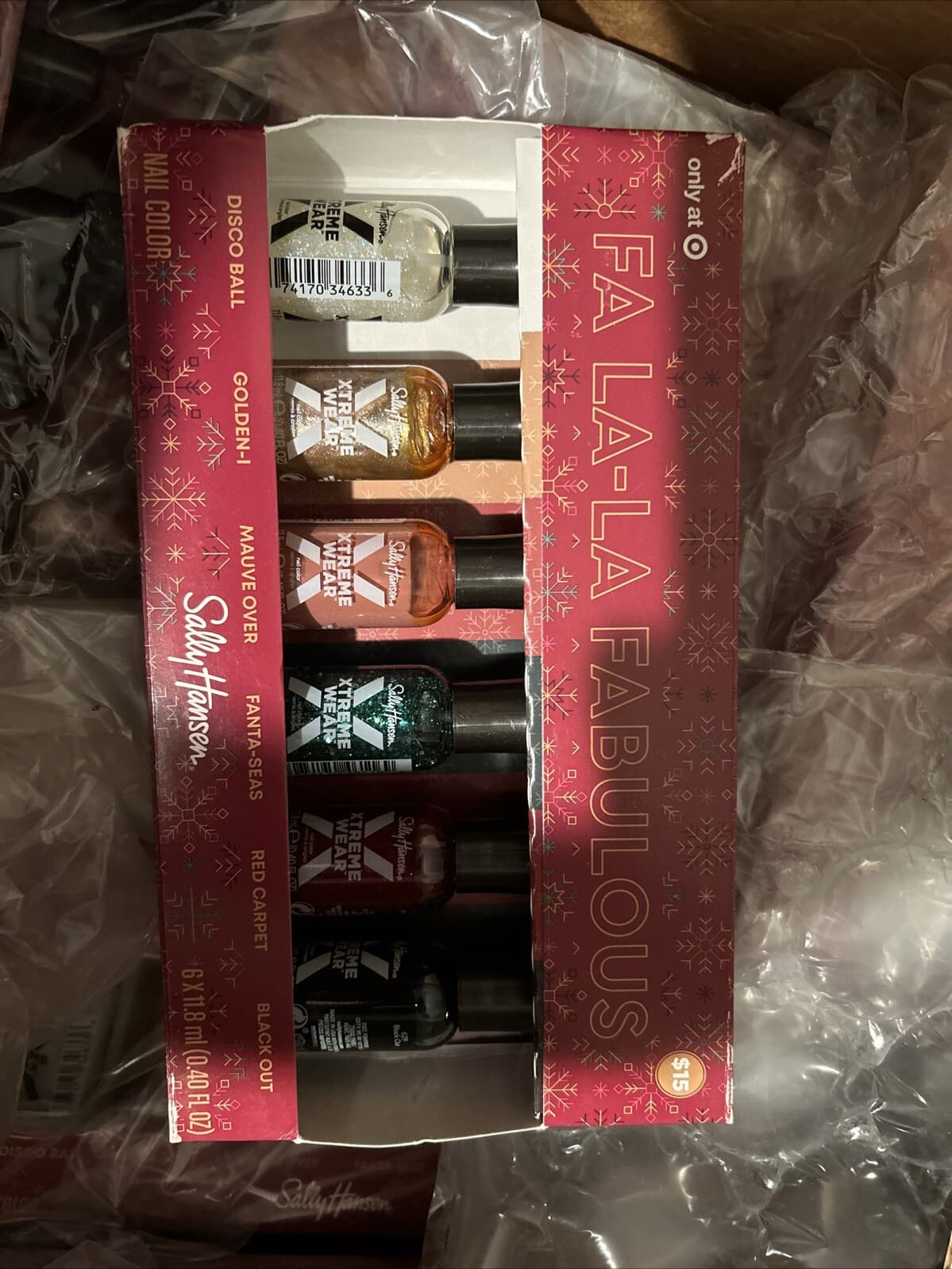 2 Set Of 6 Sally Hansen Xtreme Wear Nail Color Fa La-La Fabulous Holidays