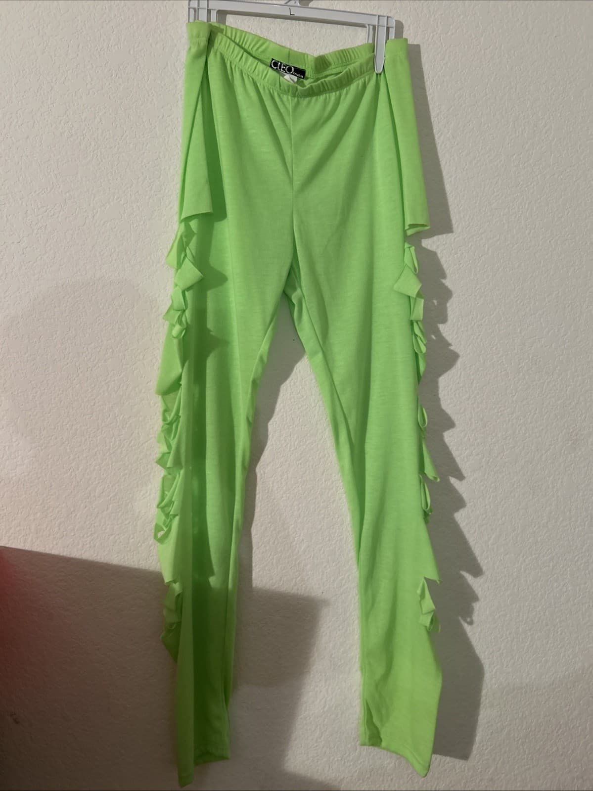 Women’s large lime green leggings