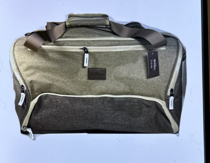 Bella Russo 20 Inch Canvas Urban Desert Travel Duffle Bag - Tan/Brown NEW