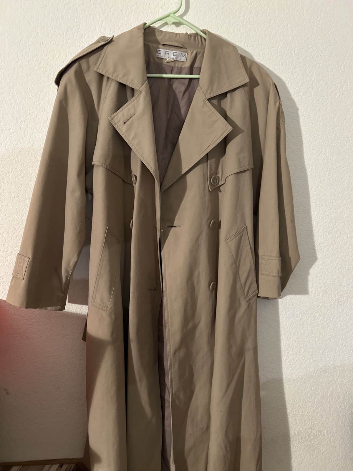 Women’s Long Beige 12P Trench Coat