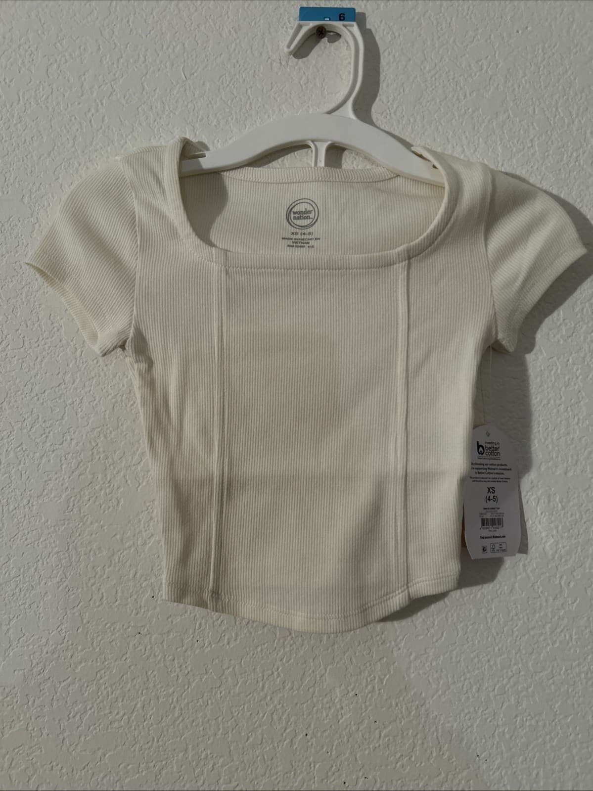 Girls XS (4/5) Wonder Nation Corset Top NWT Delicate Ivory