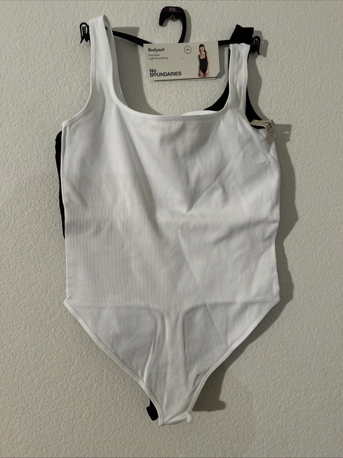 Women’s 2 Pack seamless Light Smoothing XXL Bodysuit No Boundaries NWT