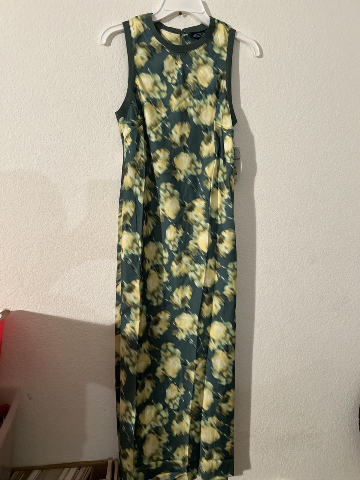 Scoop Women's Midi Tank Midi Dress, XL Nwt Green