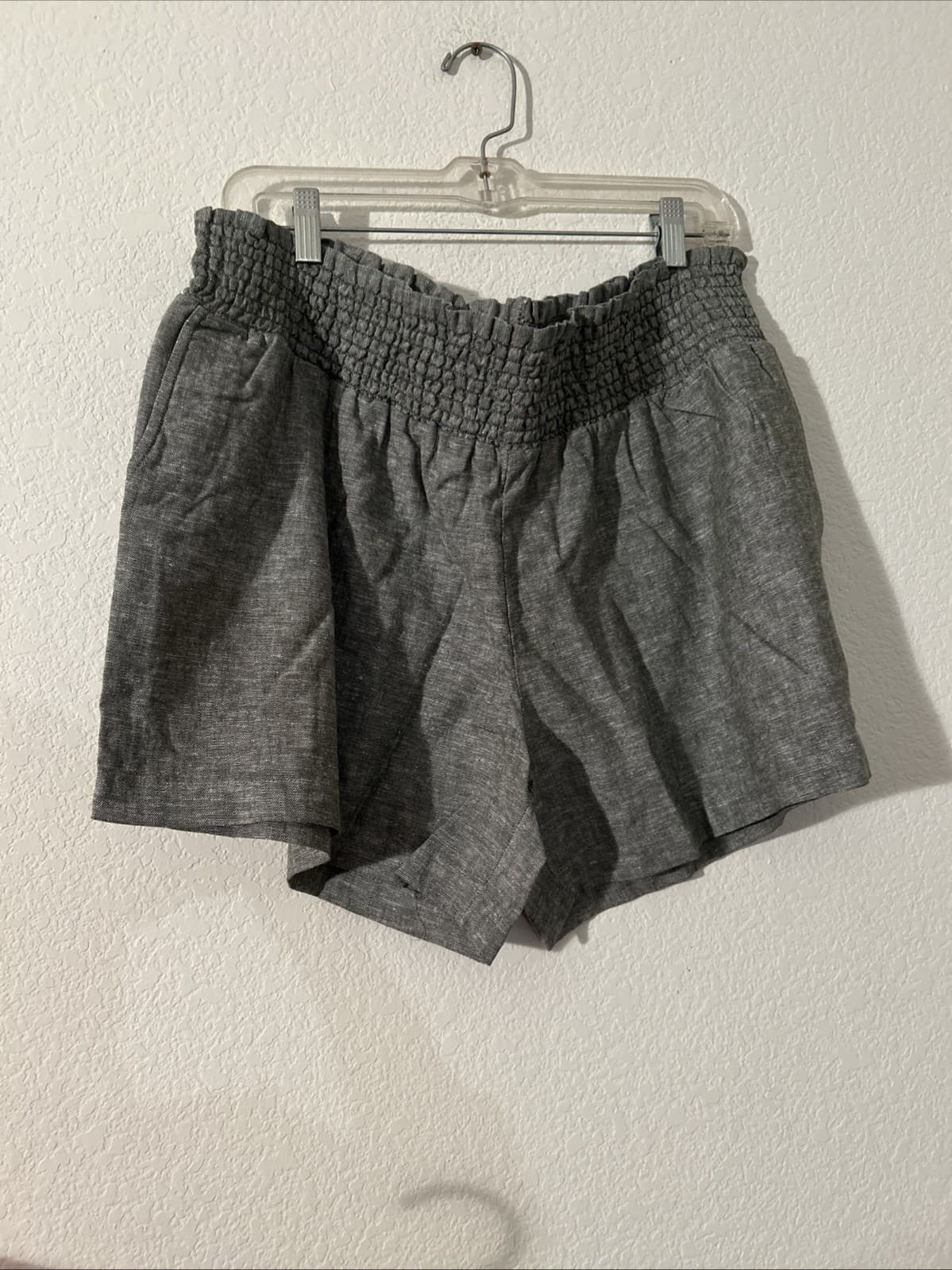 Smocked Waist Shorts NWT Maternity XL (16-18) Green Time And Tru