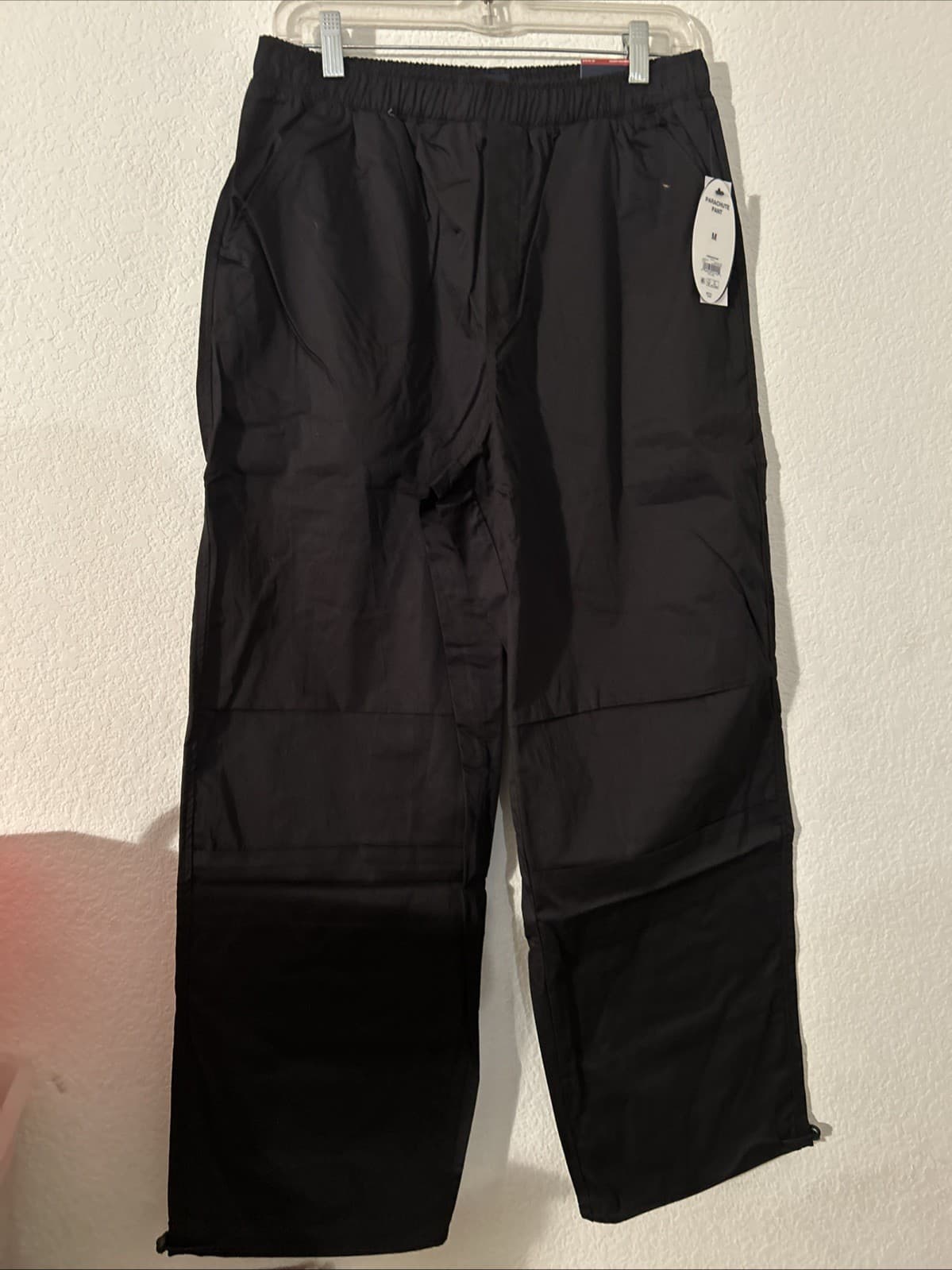Scoop Womens Cotton Parachute Joggers High Rise Pull-on Relaxed Black Size XS