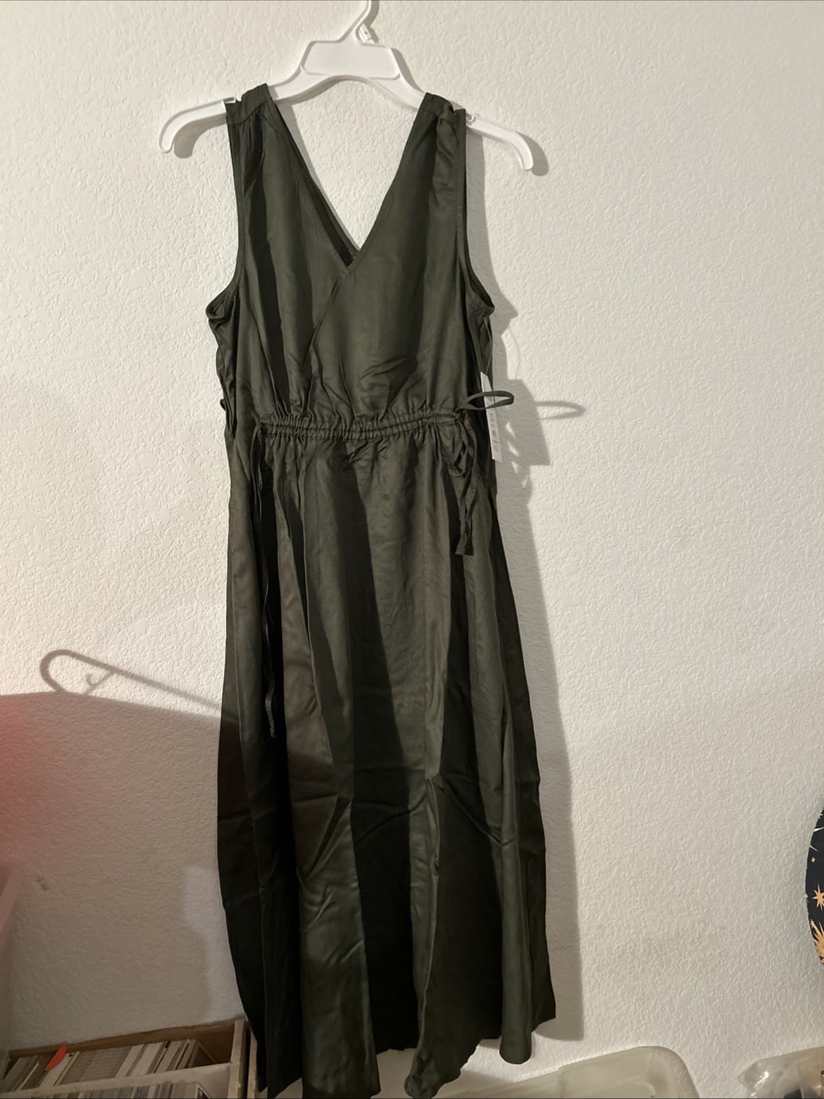 Time And Tru Sea Turtle TT Drawstring Midi Dress NWT Small