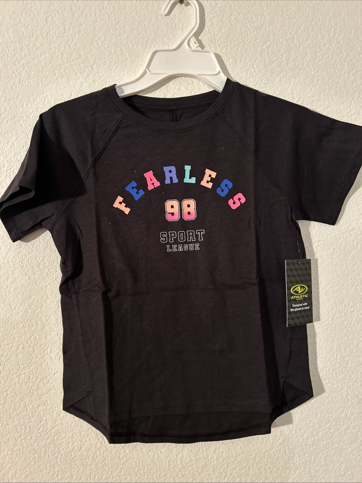 Girls 2 Pack Graphic Tees NWT Medium (7-8) Athletic Works