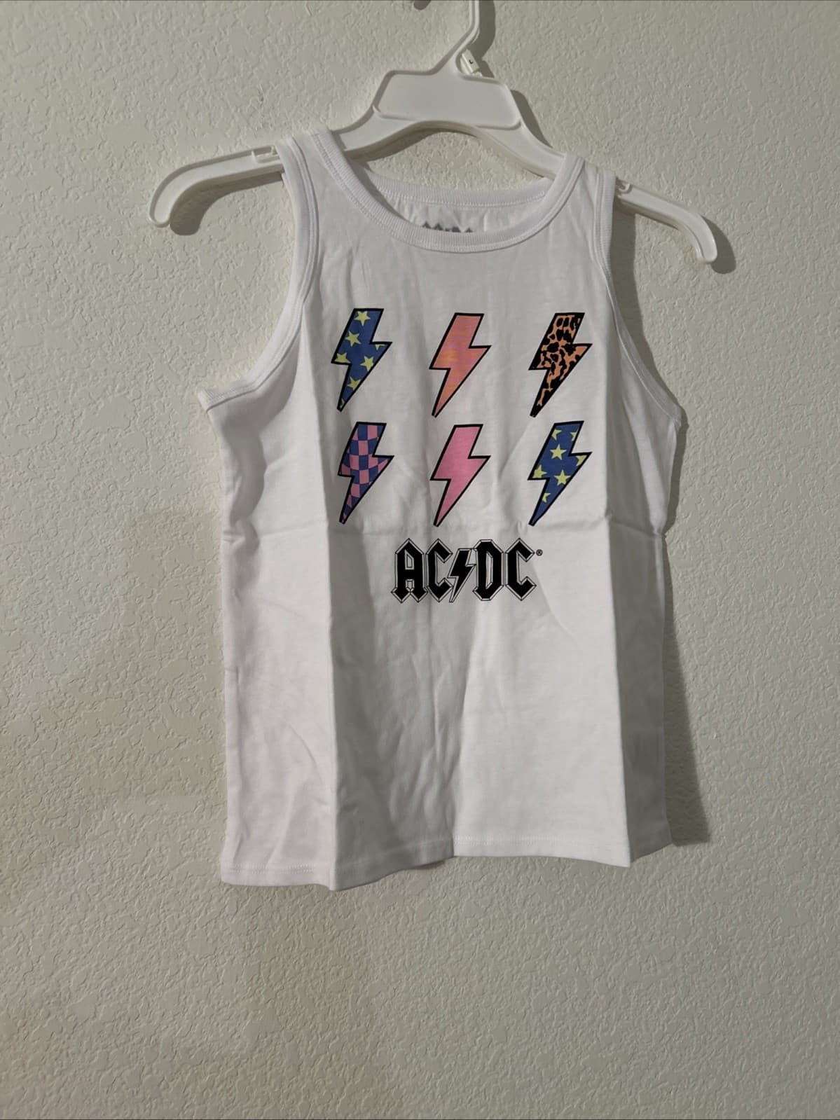 Girls Large (14-16) Metallic AC/DC Tank Top NWT Wonder Nation