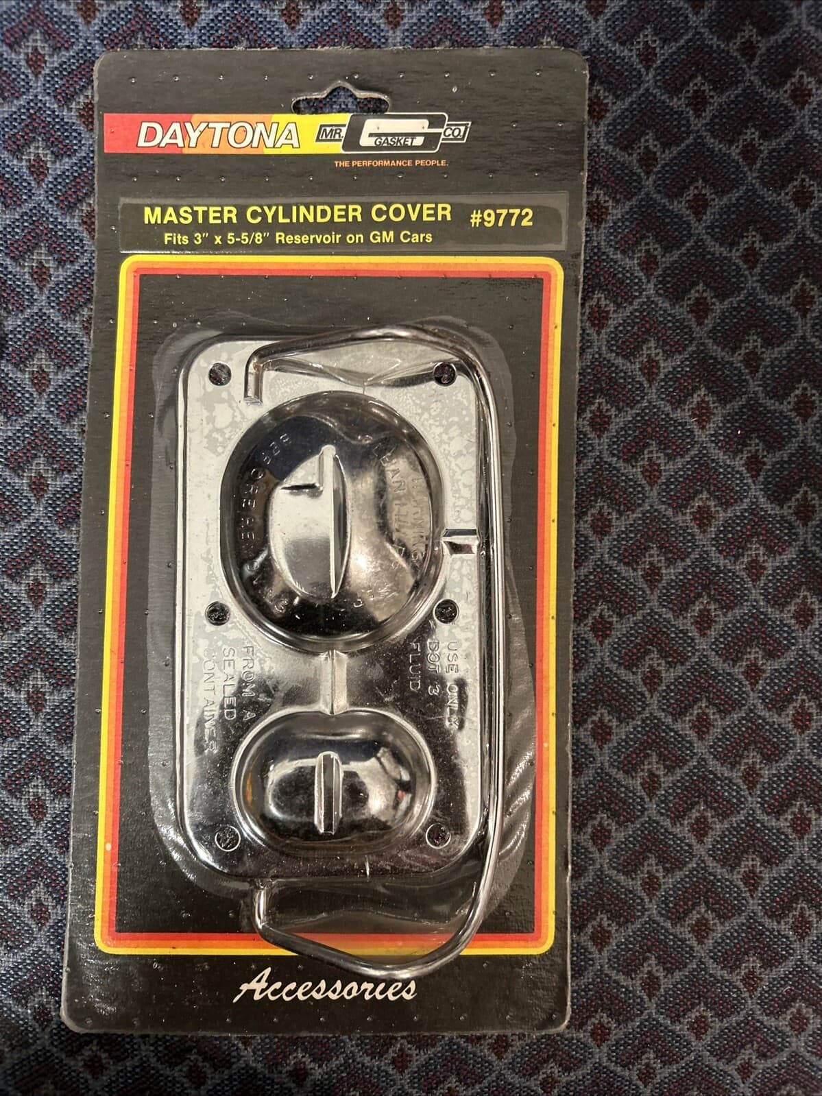 Mr Gasket Co. Chrome Brake Master Cylinder Cover Cap Mr Gasket 9772 CHROME GM