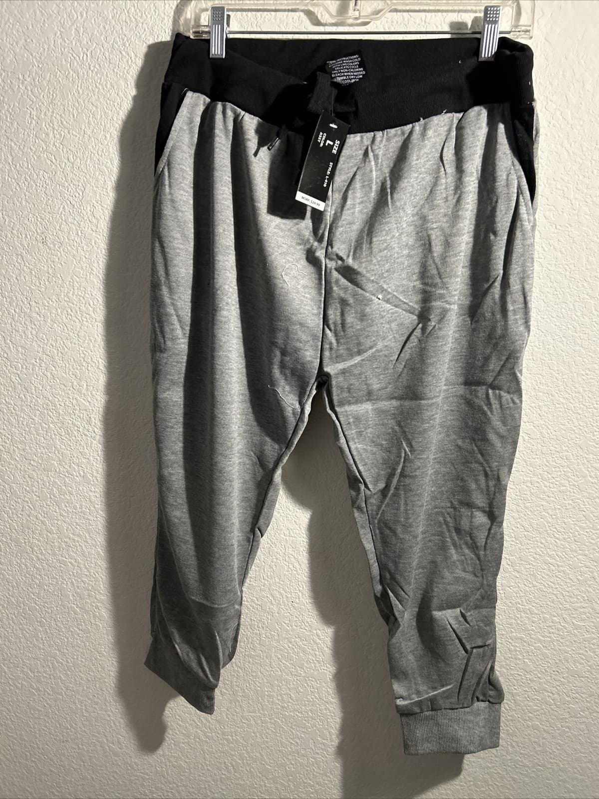 Women’s Linda Michael Small Joggers Grey NWT