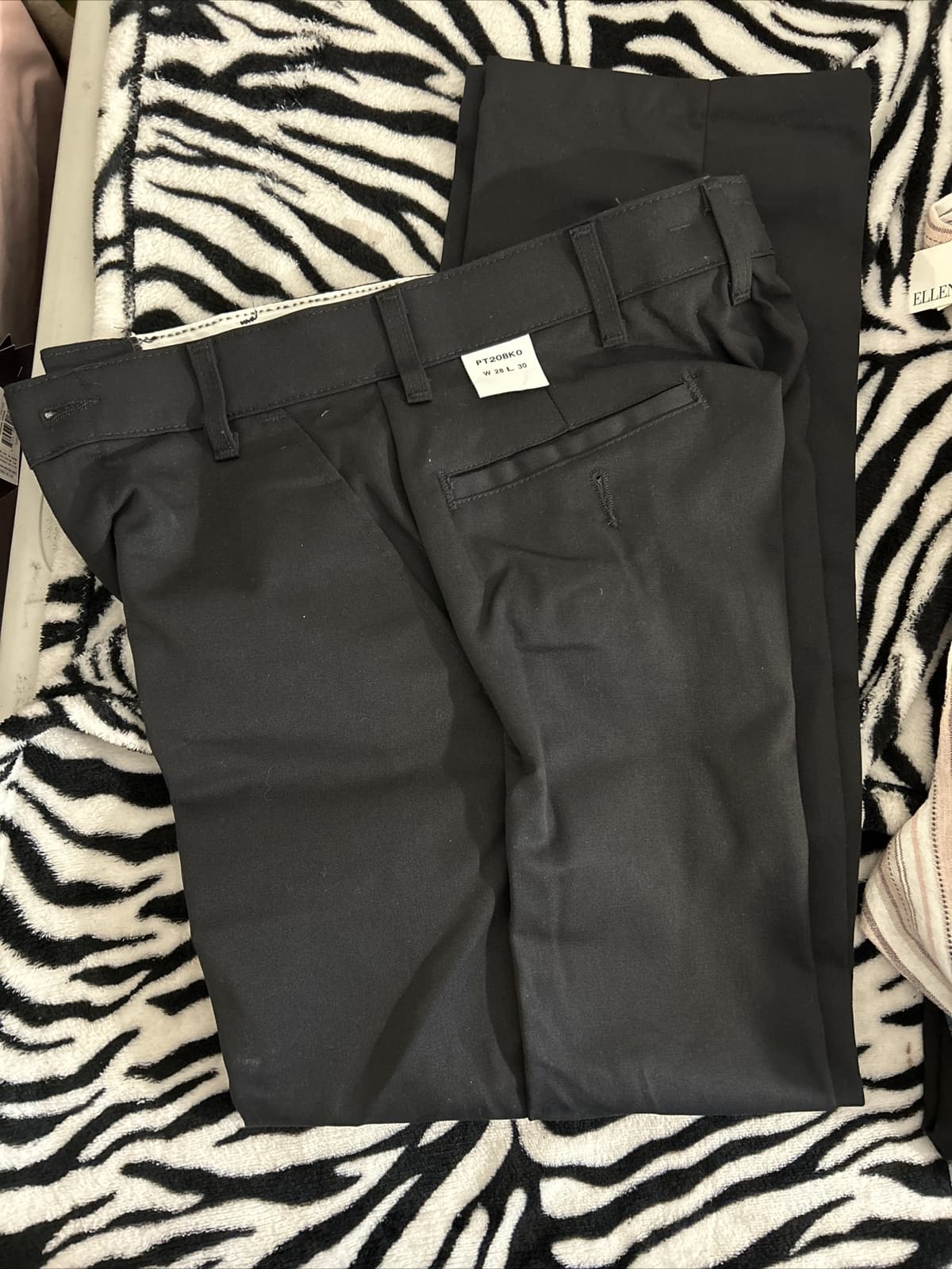 Men’s Red Map Work Pants Black New 28x30